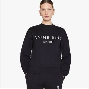 Anine Bing Sport Evan Sweatshirt in Black